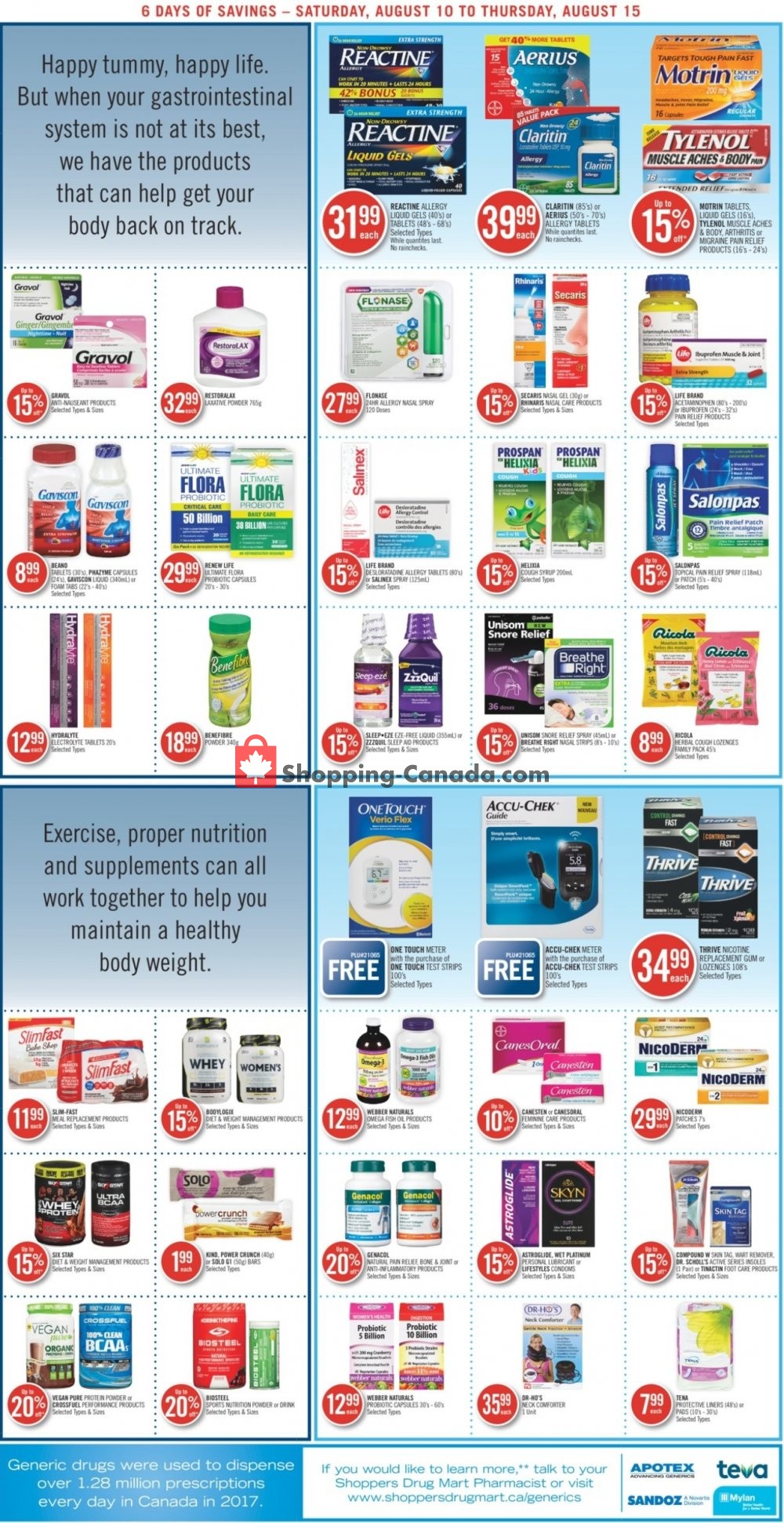 Shoppers Drug Mart flyer from Saturday August 10, 2019 to Thursday August 15, 2019 - page 6