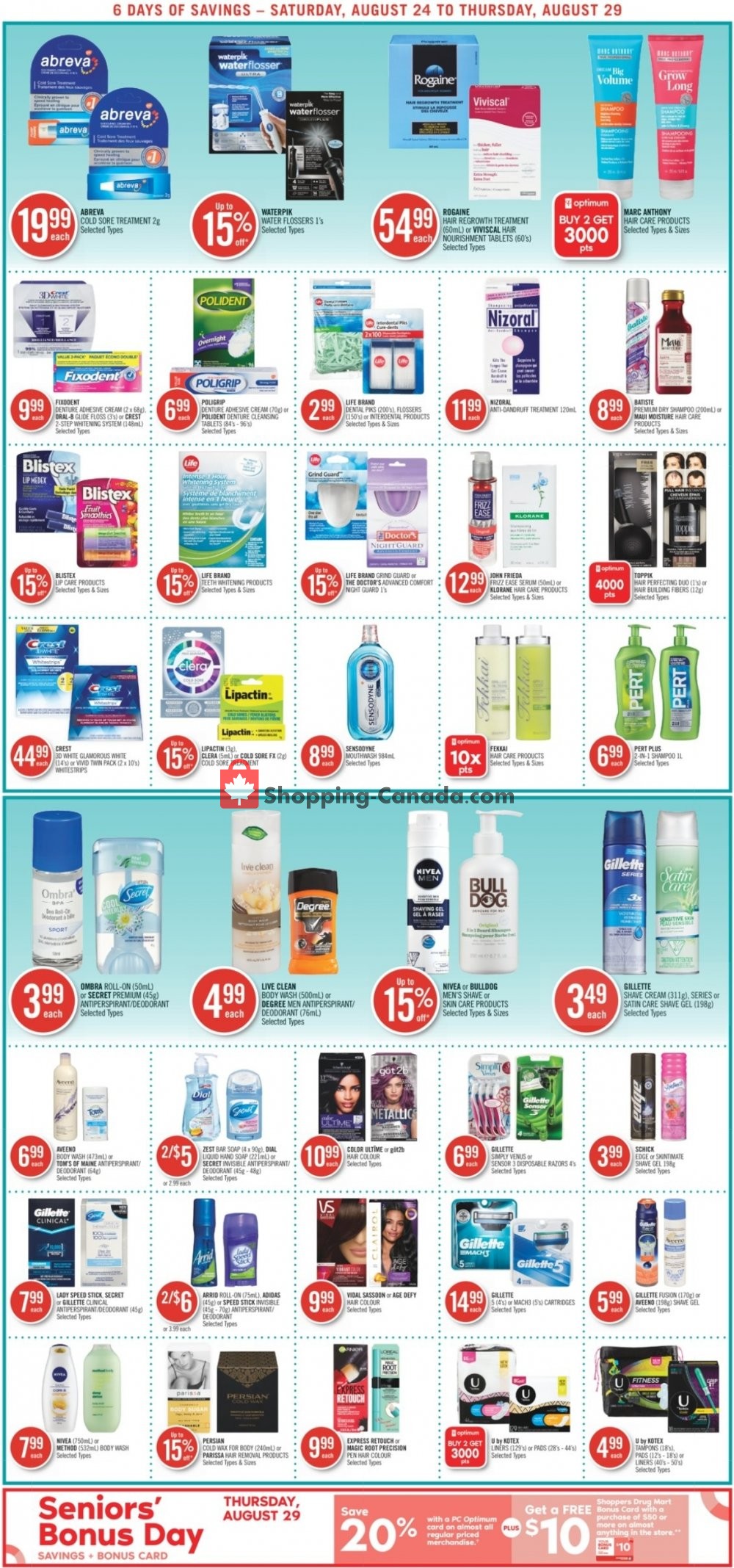 Shoppers Drug Mart flyer from Saturday August 24, 2019 to Thursday August 29, 2019 - page 10