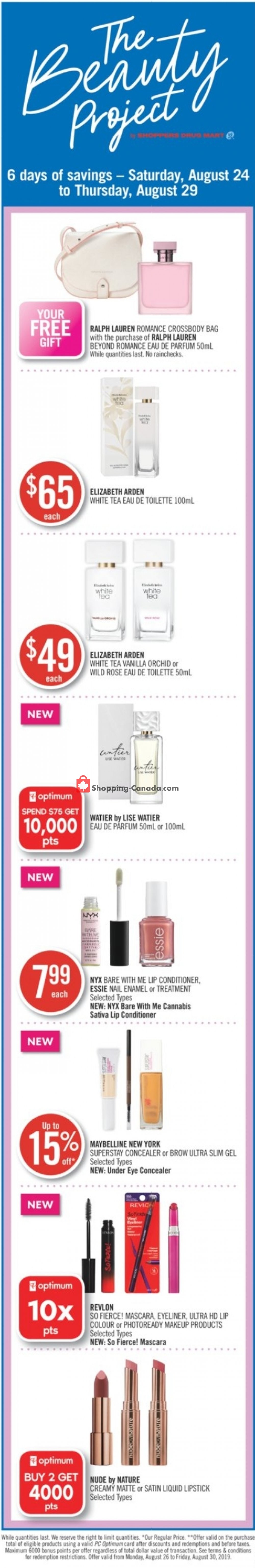 Shoppers Drug Mart flyer from Saturday August 24, 2019 to Thursday August 29, 2019 - page 2