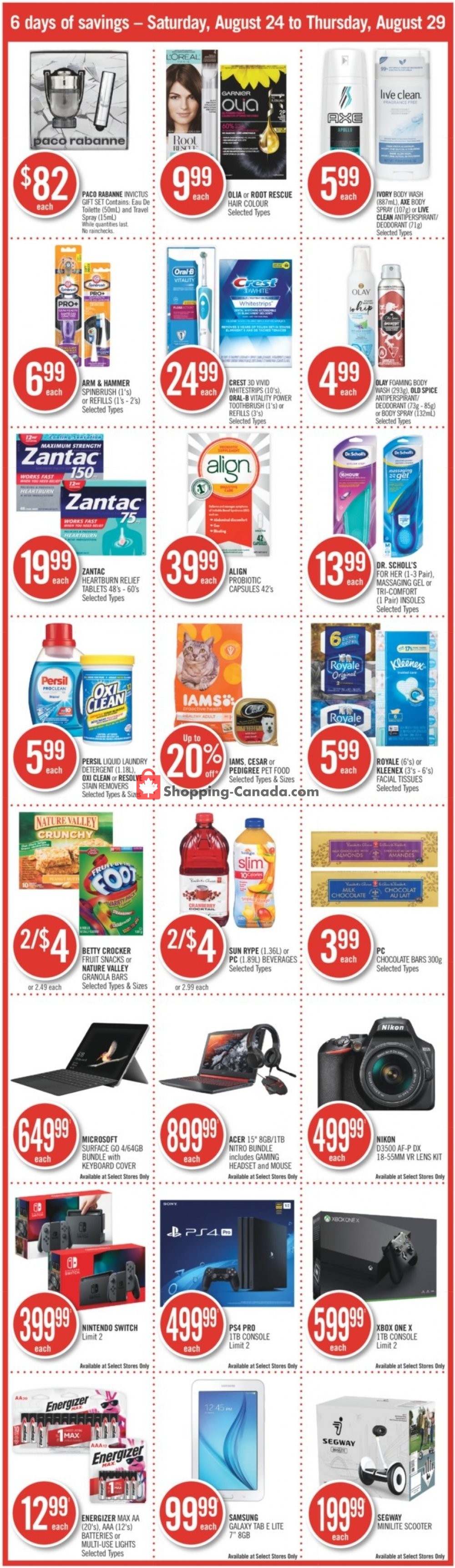 Shoppers Drug Mart flyer from Saturday August 24, 2019 to Thursday August 29, 2019 - page 4