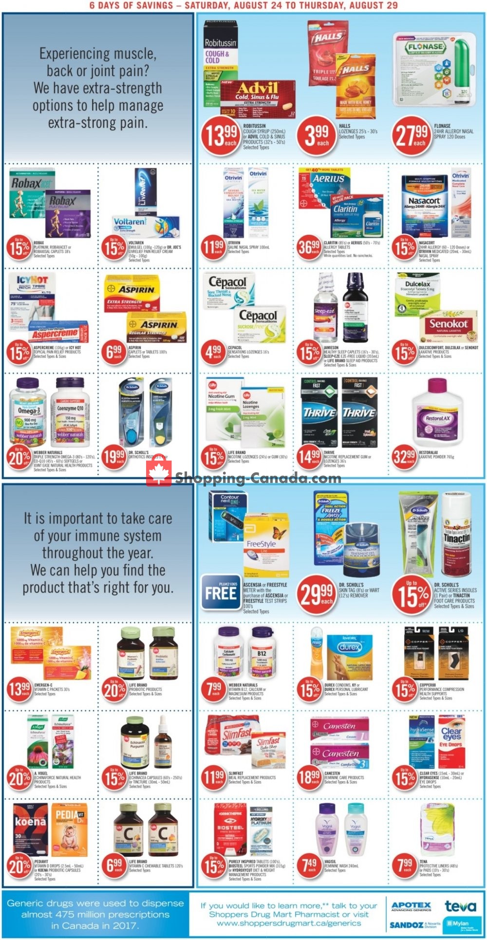 Shoppers Drug Mart flyer from Saturday August 24, 2019 to Thursday August 29, 2019 - page 6