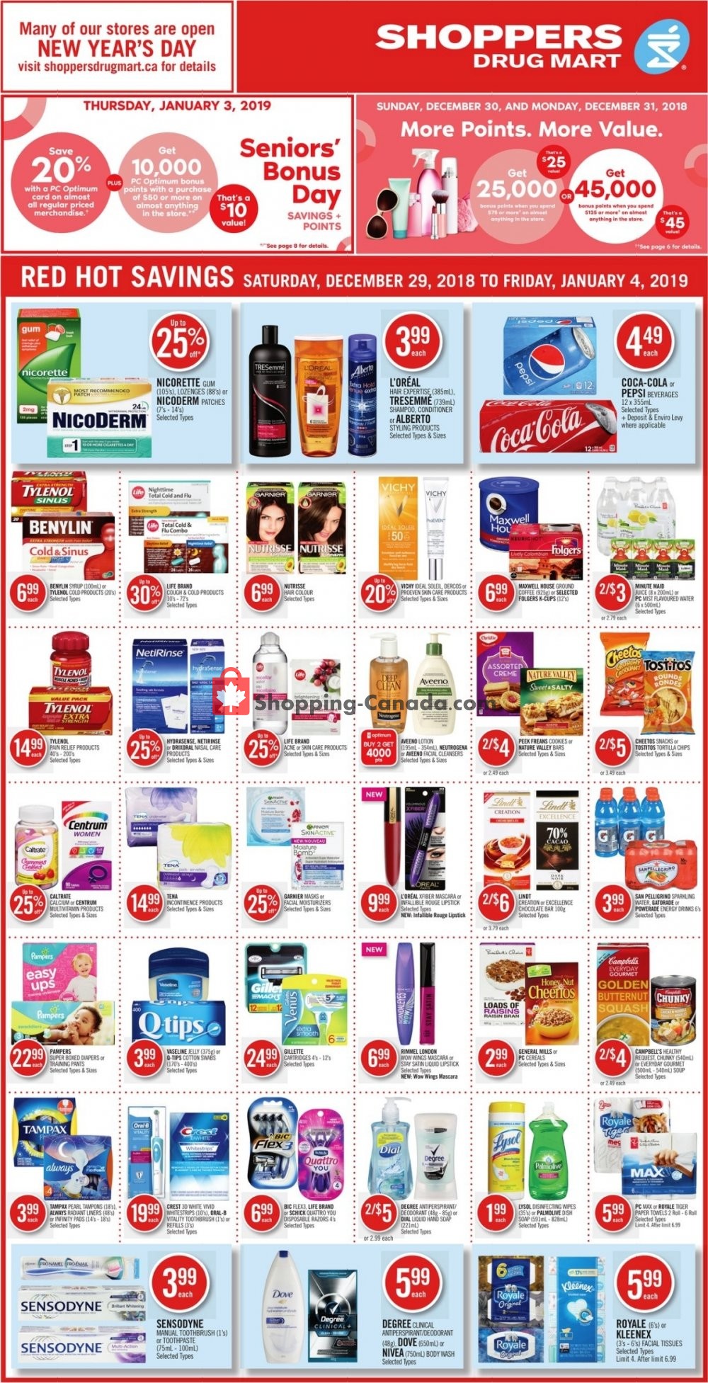 Shoppers Drug Mart flyer from Saturday December 29, 2018 to Friday January 4, 2019 - page 3