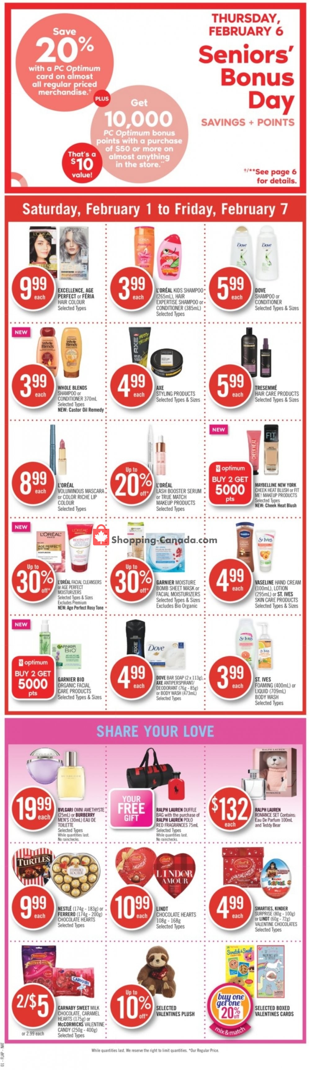 Shoppers Drug Mart flyer from Saturday February 1, 2020 to Friday February 7, 2020 - page 3