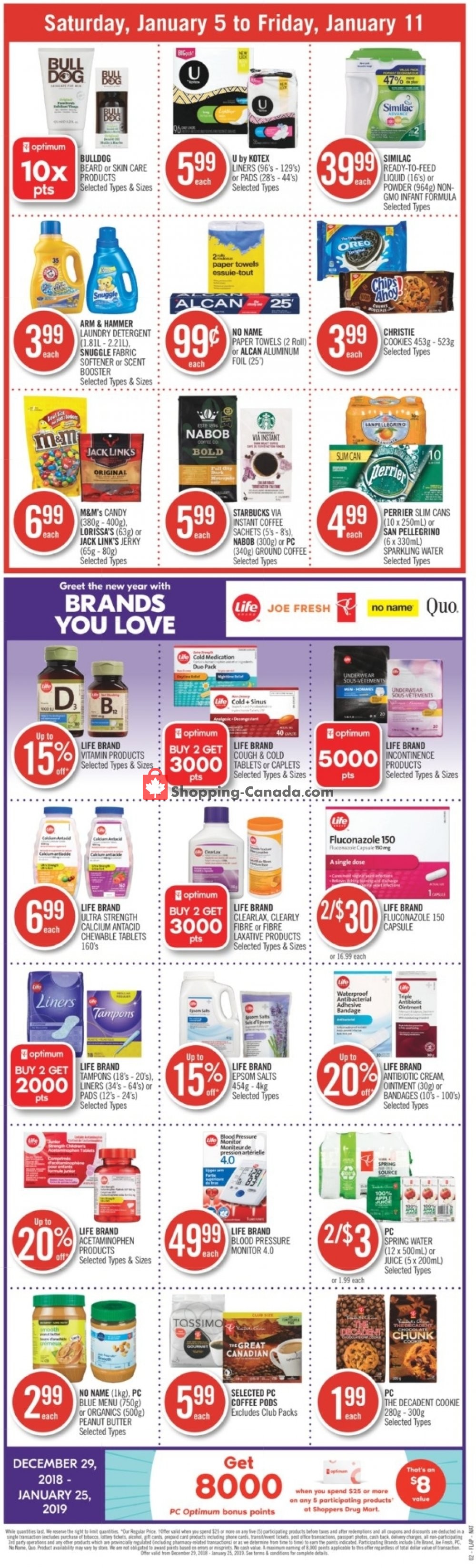 Shoppers Drug Mart flyer from Saturday January 5, 2019 to Friday January 11, 2019 - page 2