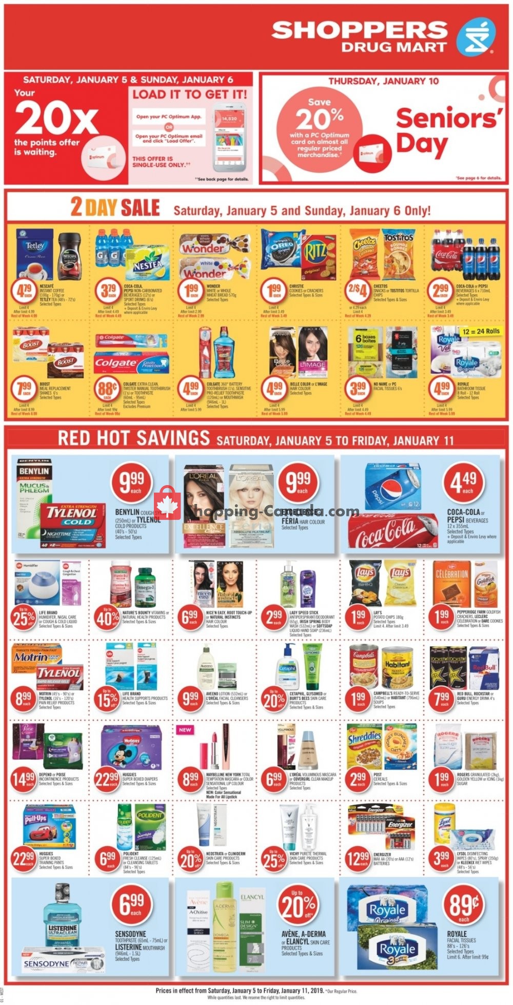 Shoppers Drug Mart flyer from Saturday January 5, 2019 to Friday January 11, 2019 - page 3