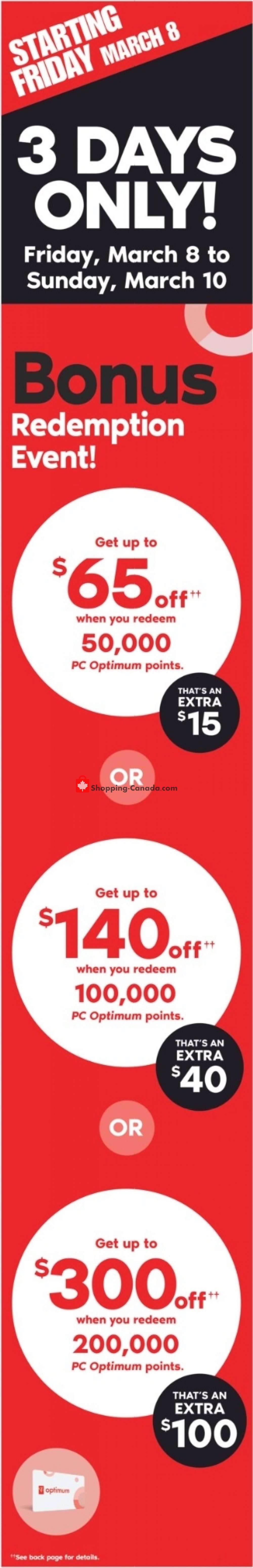 Shoppers Drug Mart flyer from Saturday March 9, 2019 to Thursday March 14, 2019 - page 1