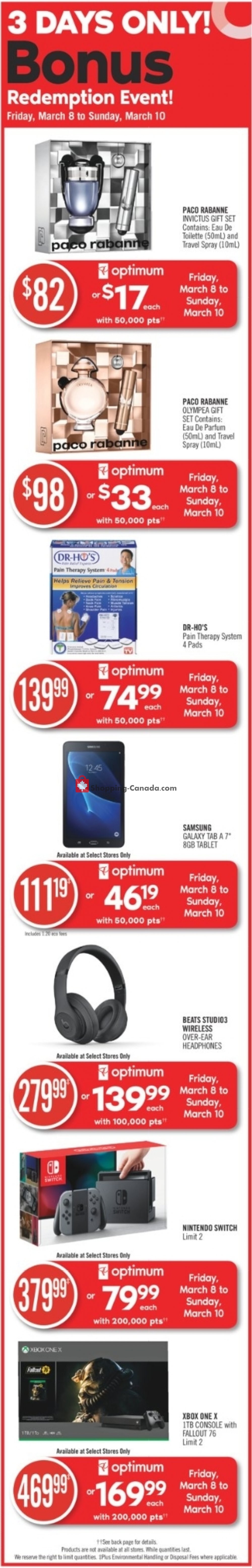 Shoppers Drug Mart flyer from Saturday March 9, 2019 to Thursday March 14, 2019 - page 2