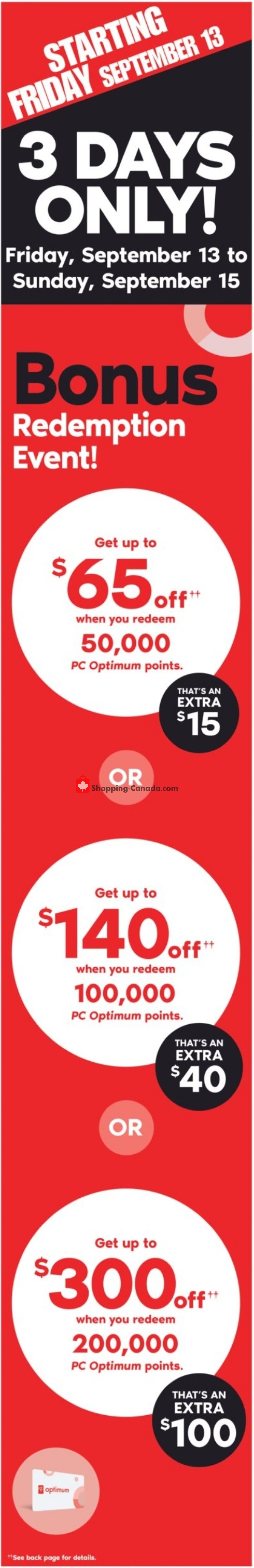 Shoppers Drug Mart flyer from Saturday September 14, 2019 to Friday September 20, 2019 - page 1