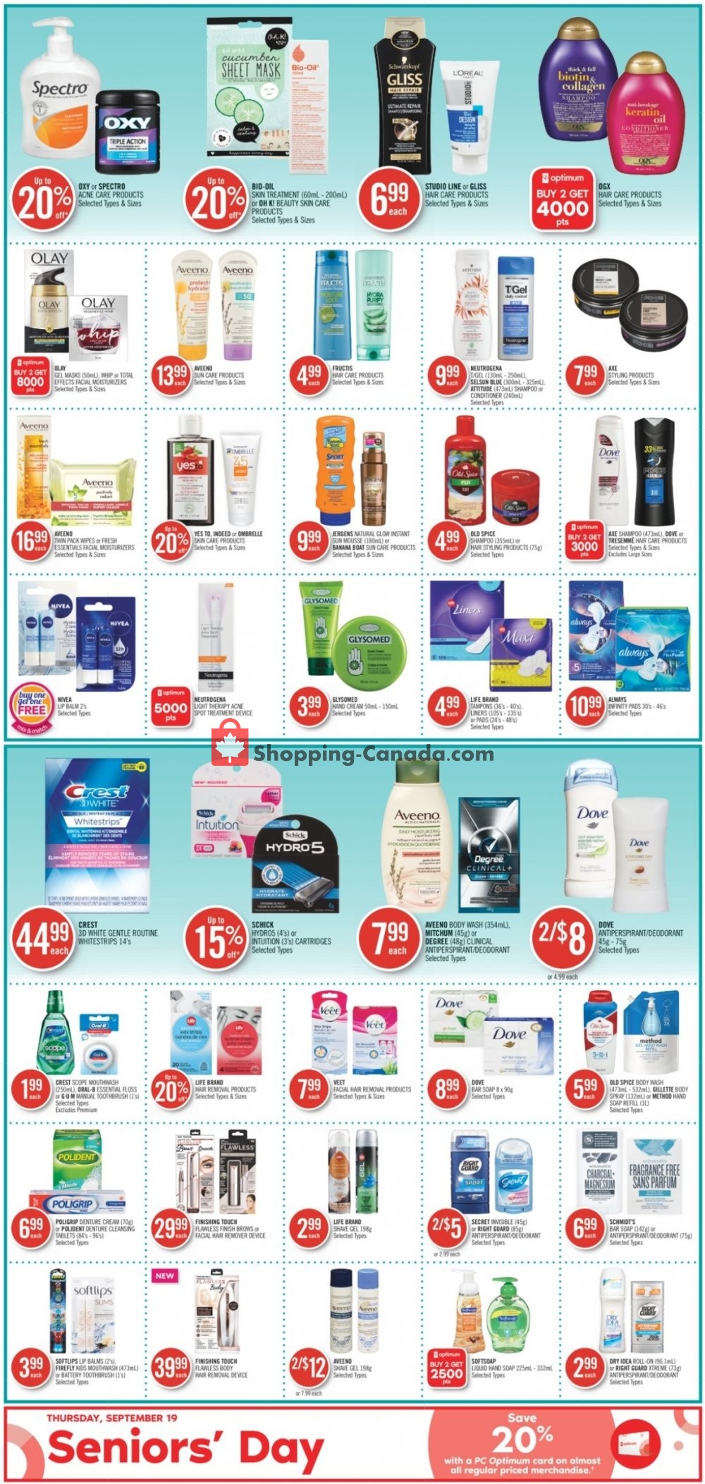 Shoppers Drug Mart flyer from Saturday September 14, 2019 to Friday September 20, 2019 - page 12