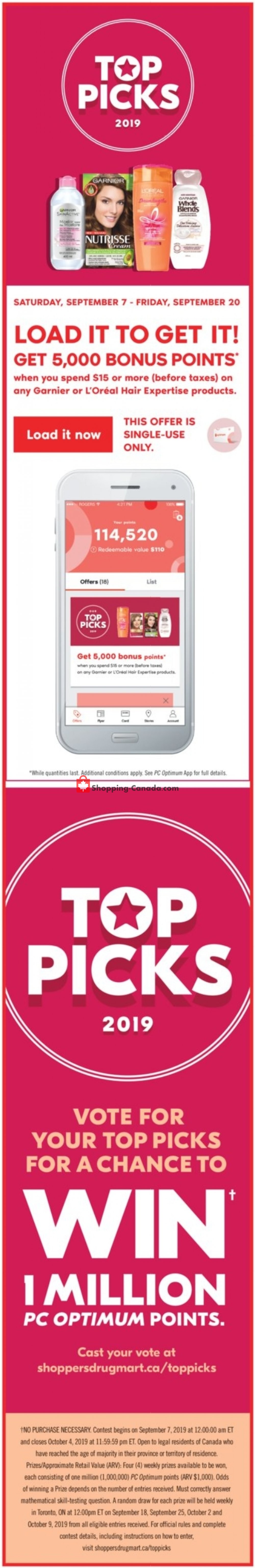 Shoppers Drug Mart flyer from Saturday September 14, 2019 to Friday September 20, 2019 - page 2
