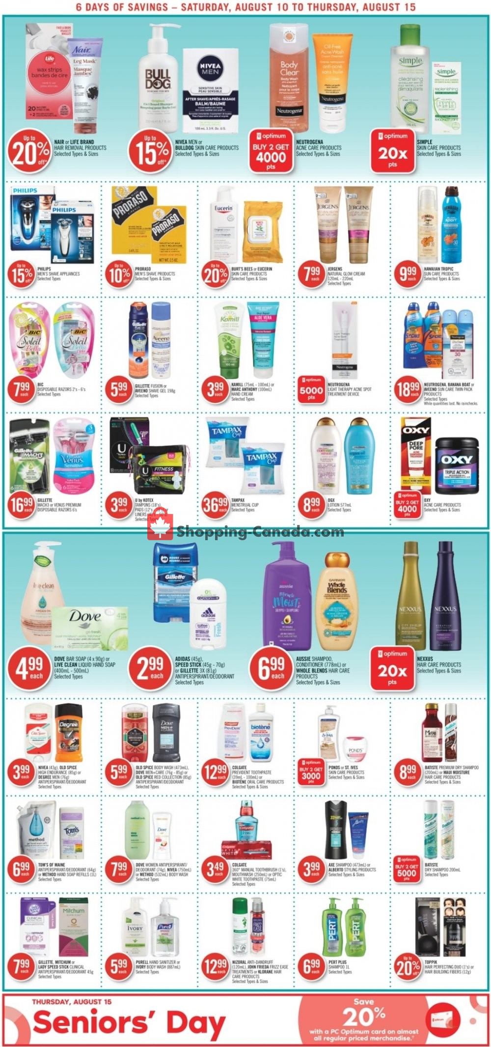 Shoppers Drug Mart flyer from Saturday August 10, 2019 to Thursday August 15, 2019 - page 13