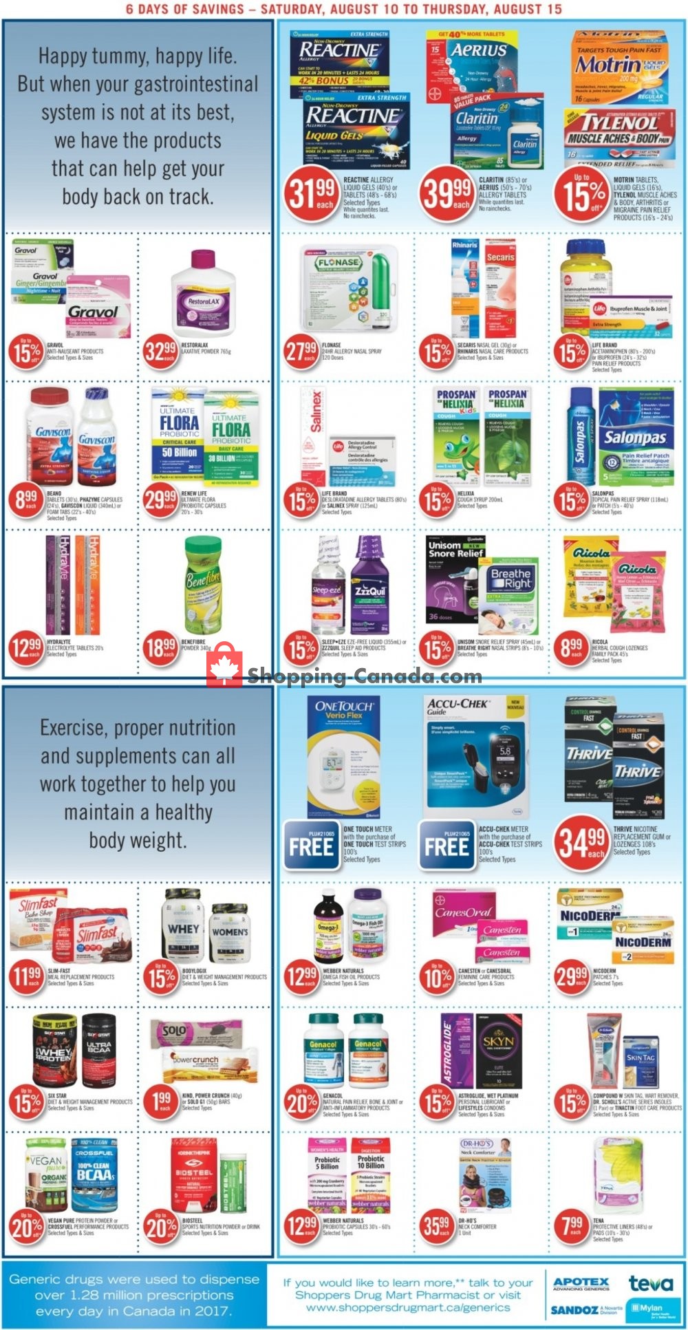Shoppers Drug Mart flyer from Saturday August 10, 2019 to Thursday August 15, 2019 - page 6