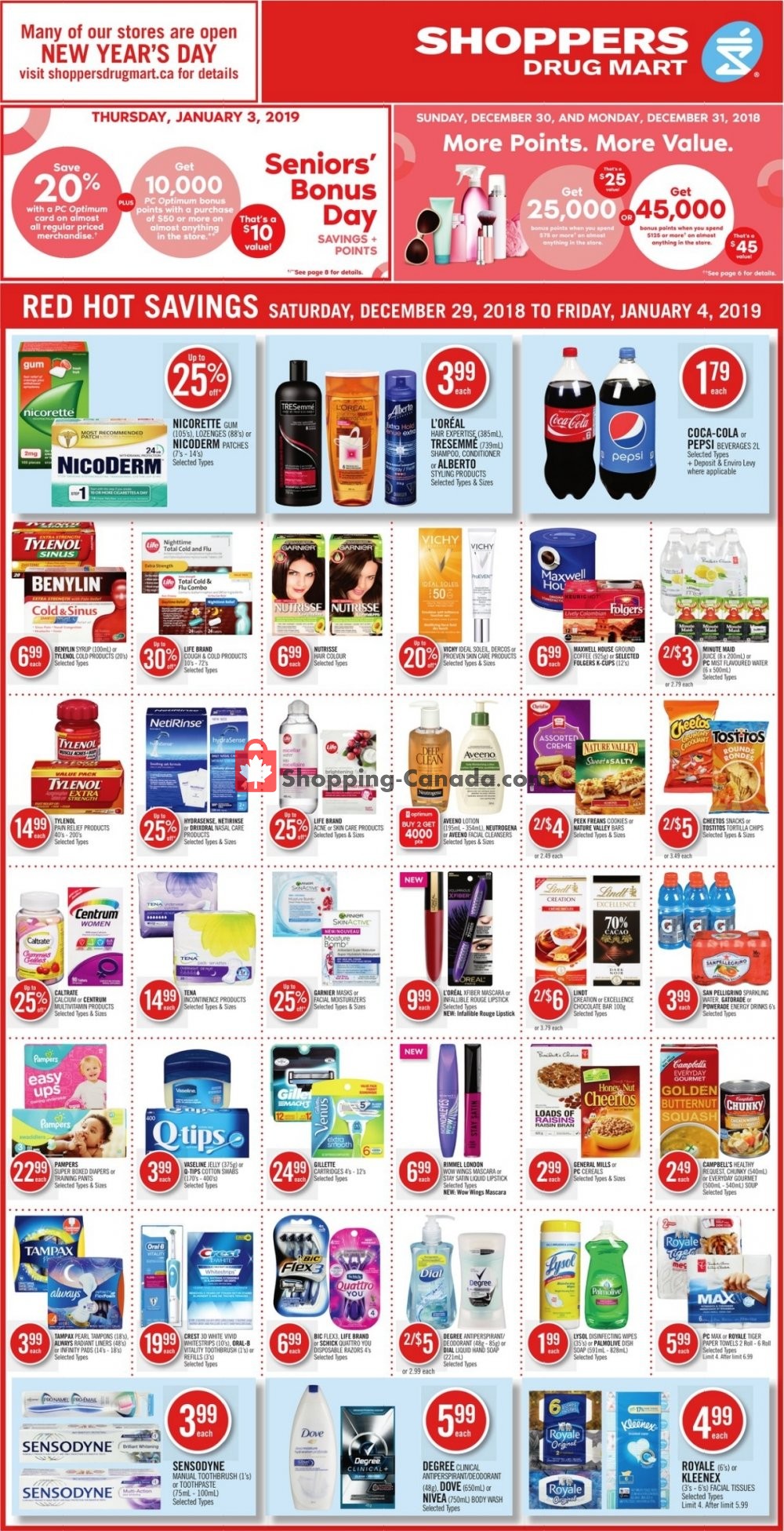 Shoppers Drug Mart flyer from Saturday December 29, 2018 to Friday January 4, 2019 - page 3