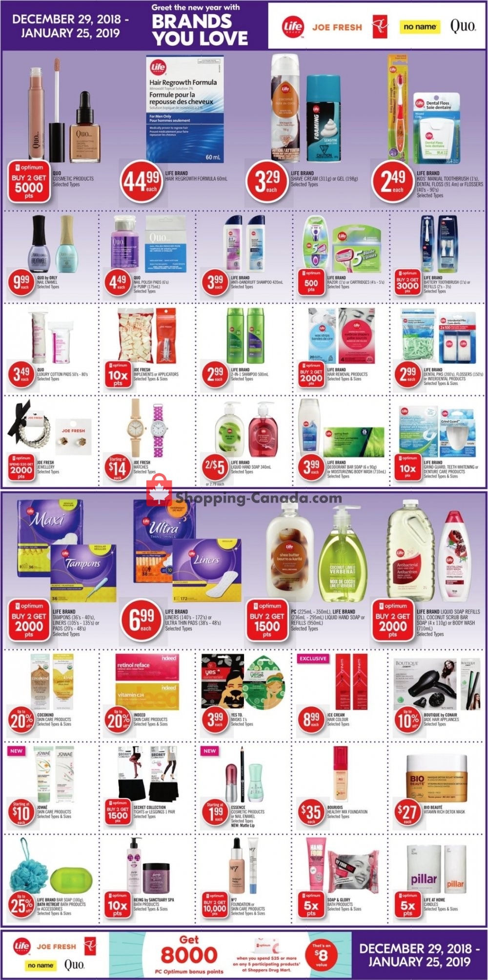 Shoppers Drug Mart flyer from Saturday December 29, 2018 to Friday January 4, 2019 - page 7