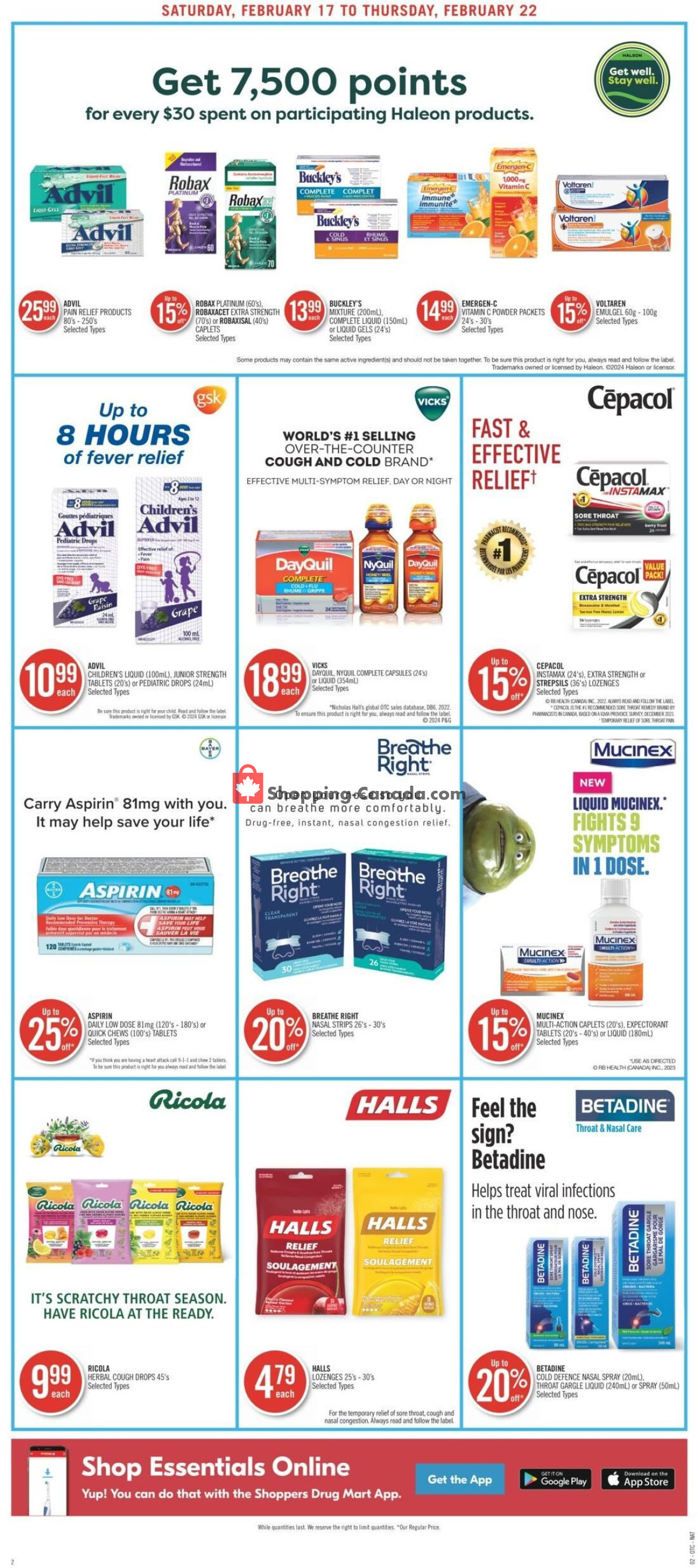 Shoppers Drug Mart flyer from Saturday February 17, 2024 to Thursday February 22, 2024 - page 14