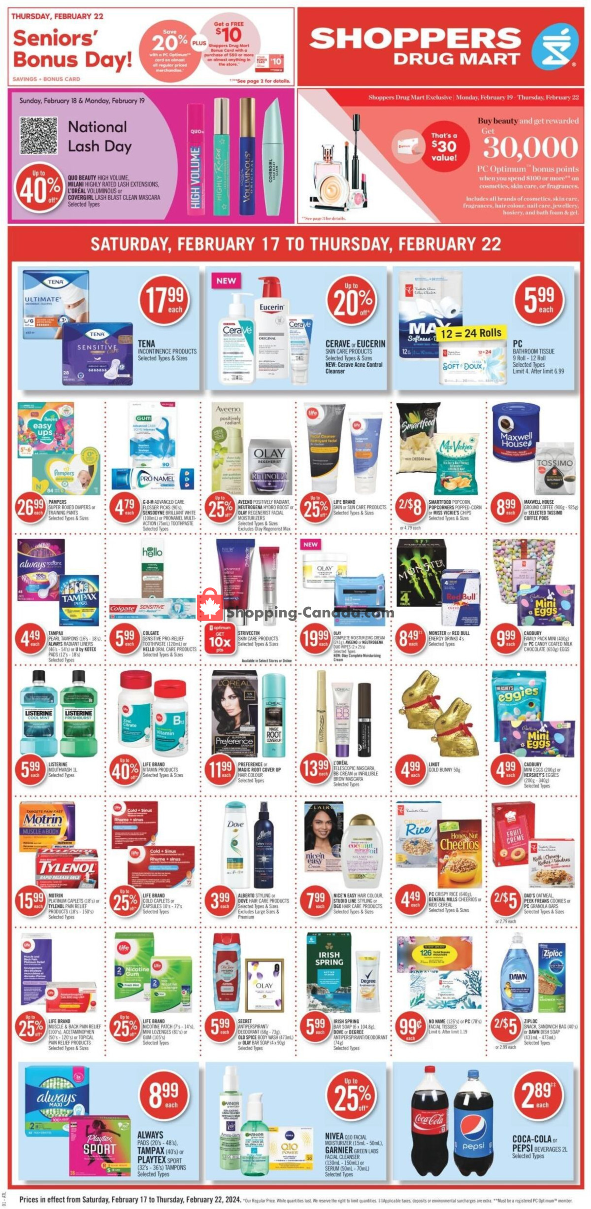 Shoppers Drug Mart flyer from Saturday February 17, 2024 to Thursday February 22, 2024 - page 2
