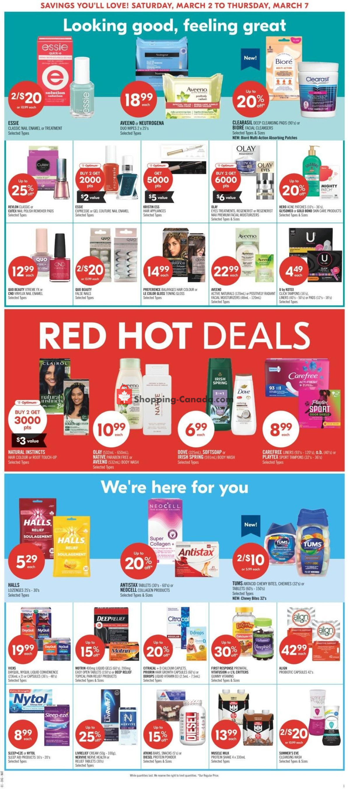 Shoppers Drug Mart flyer from Saturday March 2, 2024 to Thursday March 7, 2024 - page 7