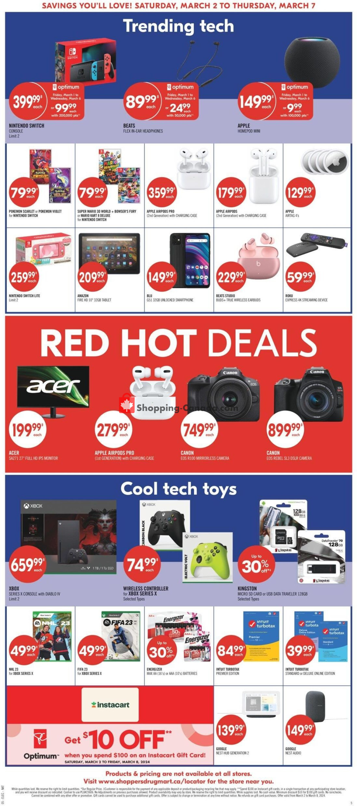 Shoppers Drug Mart flyer from Saturday March 2, 2024 to Thursday March 7, 2024 - page 9