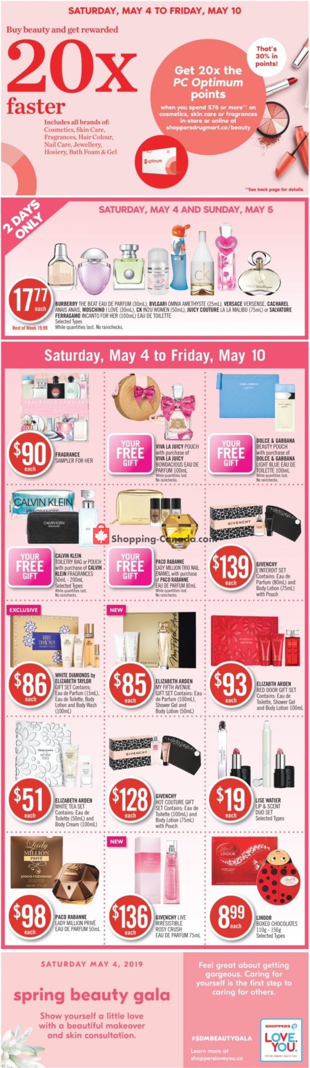 Shoppers Drug Mart flyer from Saturday May 4, 2019 to Friday May 10, 2019 - page 1