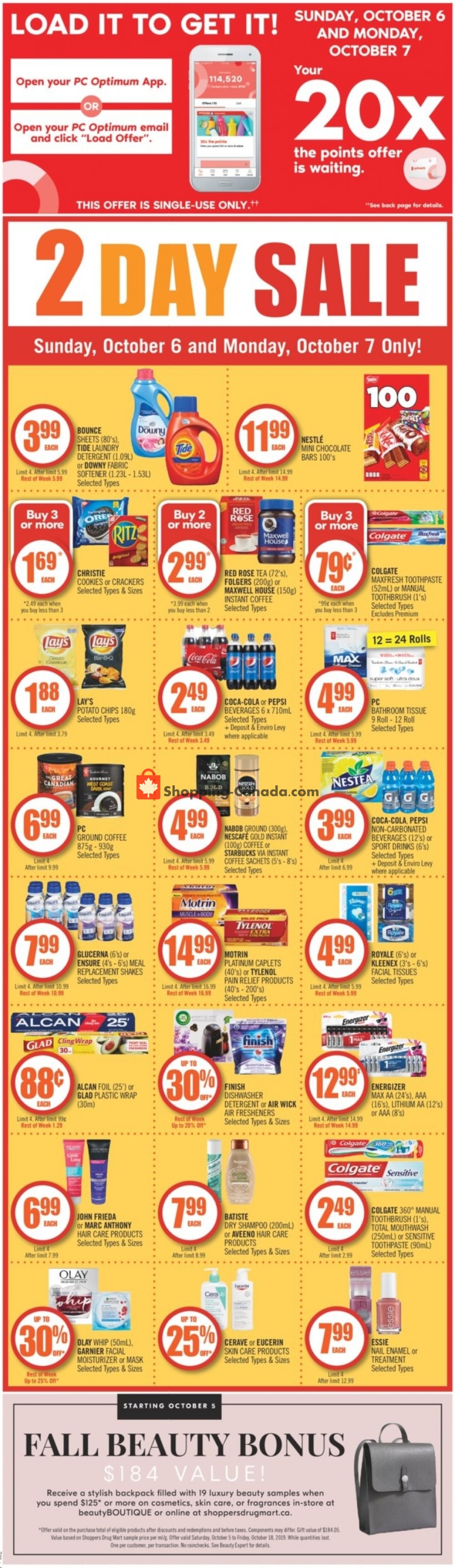 Shoppers Drug Mart flyer from Saturday October 5, 2019 to Thursday October 10, 2019 - page 3