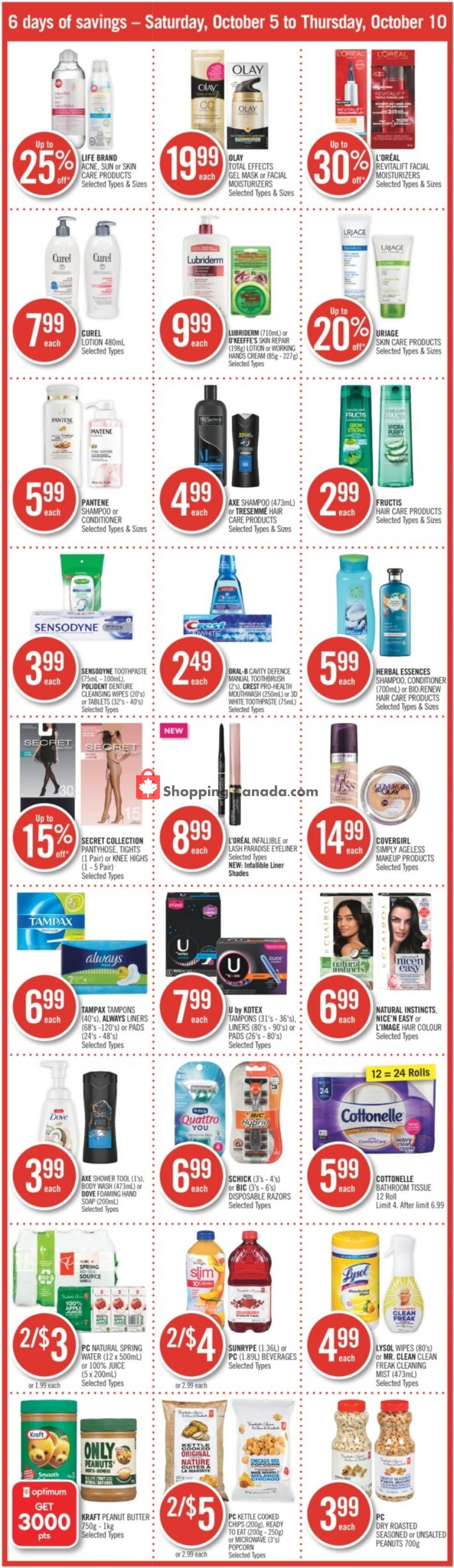 Shoppers Drug Mart flyer from Saturday October 5, 2019 to Thursday October 10, 2019 - page 4