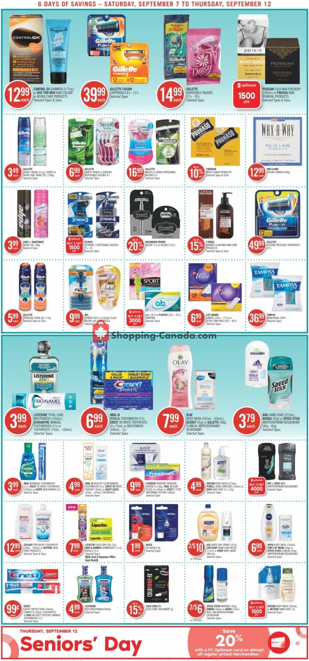 Shoppers Drug Mart flyer from Saturday September 7, 2019 to Thursday September 12, 2019 - page 15