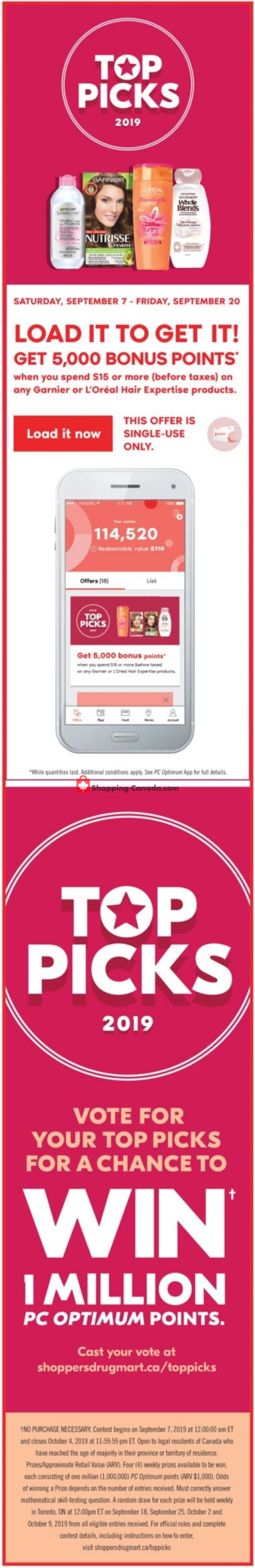Shoppers Drug Mart flyer from Saturday September 7, 2019 to Thursday September 12, 2019 - page 2