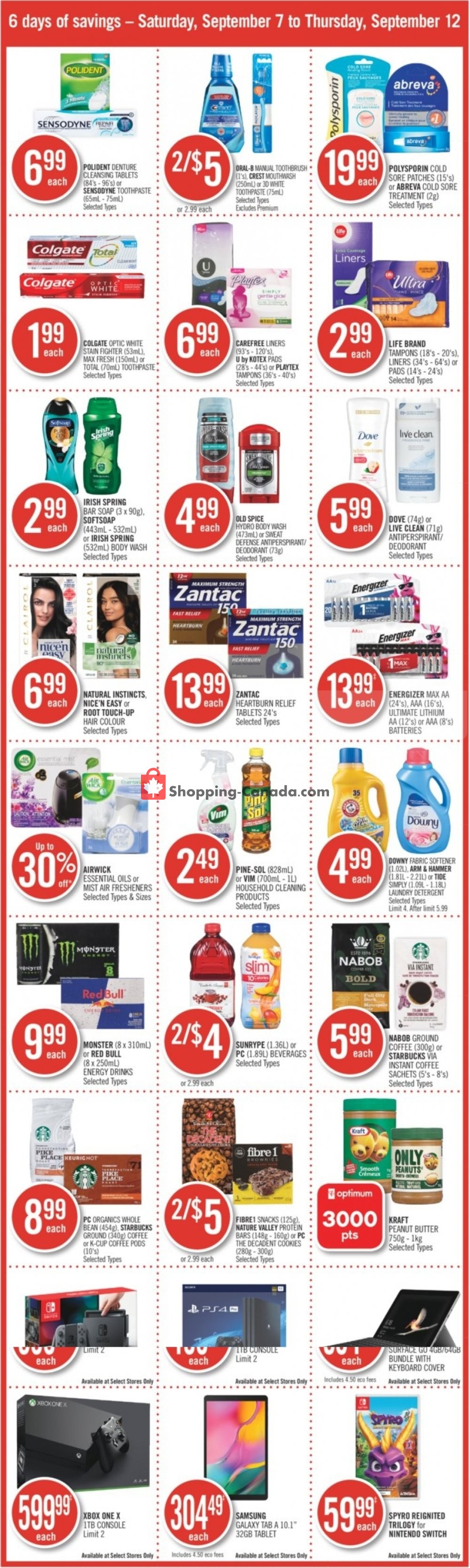 Shoppers Drug Mart flyer from Saturday September 7, 2019 to Thursday September 12, 2019 - page 4