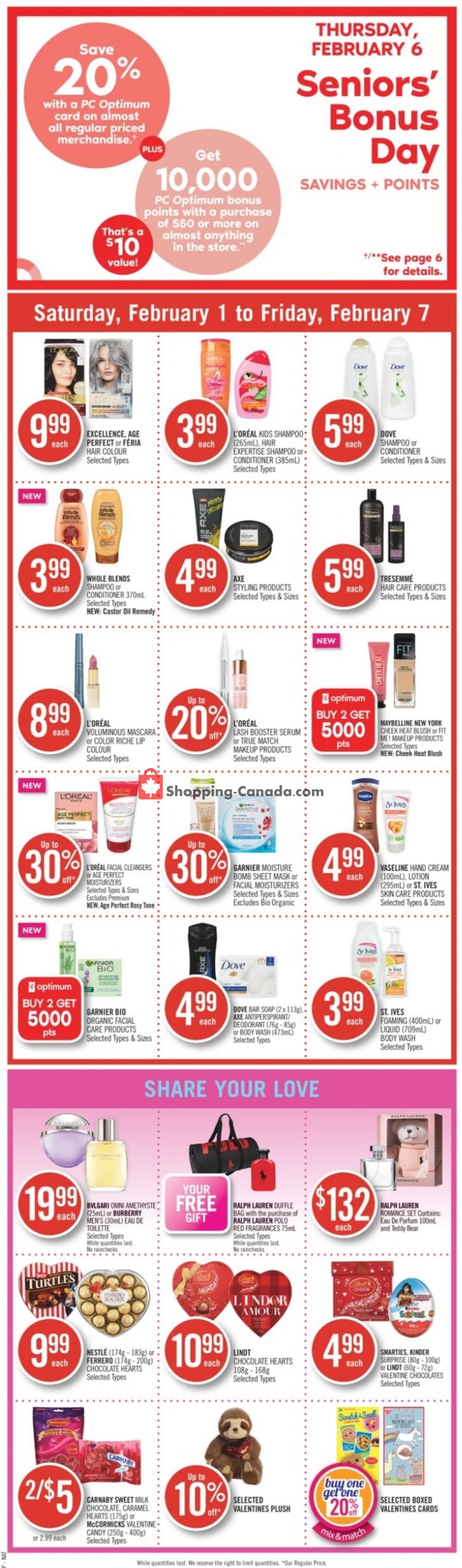 Shoppers Drug Mart flyer from Saturday February 1, 2020 to Friday February 7, 2020 - page 3