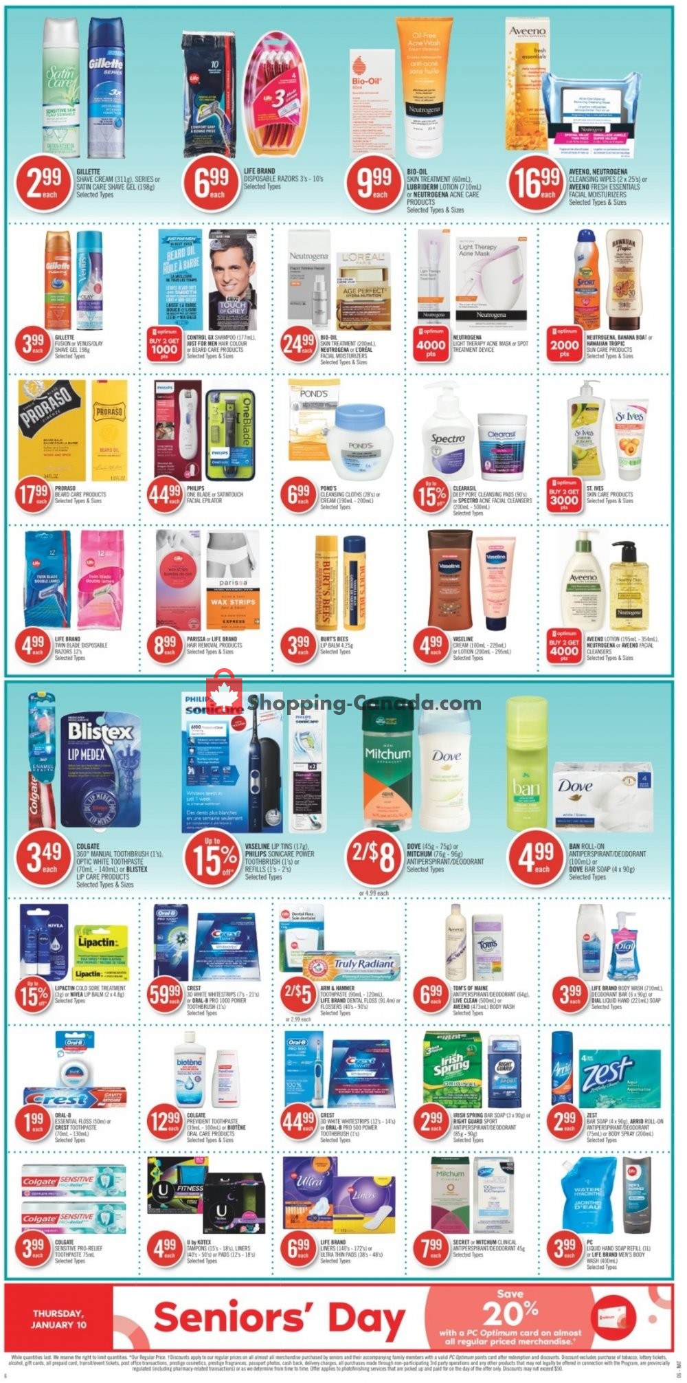 Shoppers Drug Mart flyer from Saturday January 5, 2019 to Friday January 11, 2019 - page 10