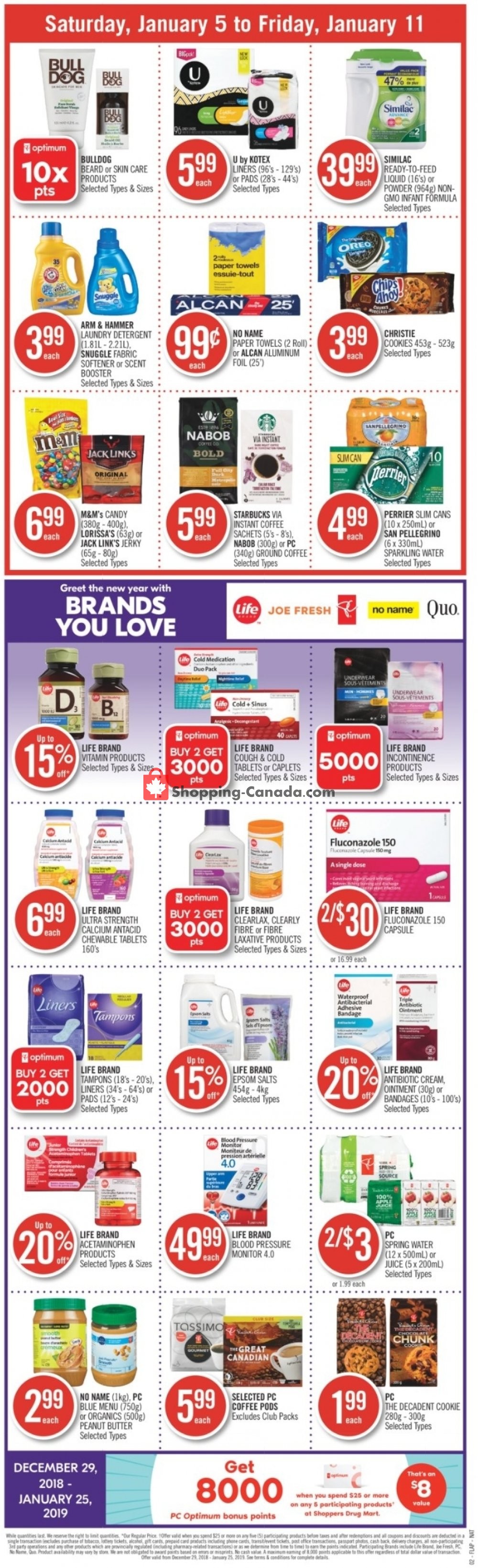 Shoppers Drug Mart flyer from Saturday January 5, 2019 to Friday January 11, 2019 - page 2