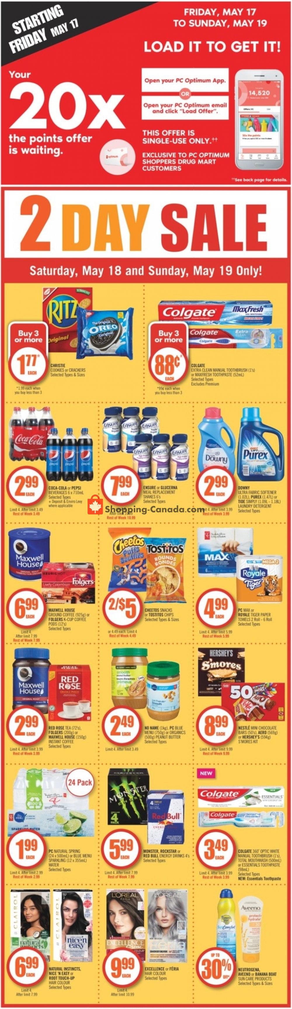 Shoppers Drug Mart Canada, flyer (Special Offer BC) May 18 May