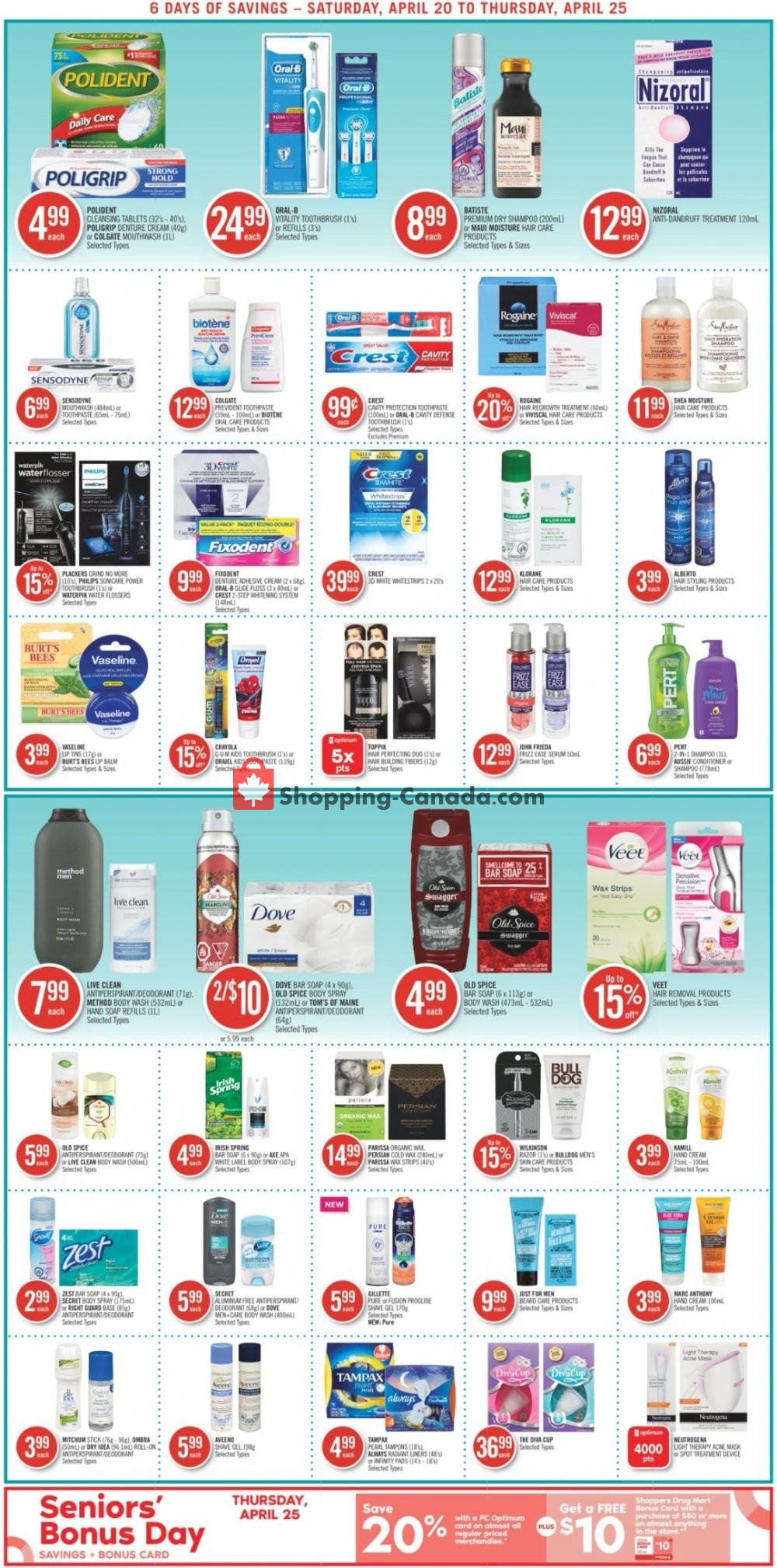Shoppers Drug Mart flyer from Saturday April 20, 2019 to Thursday April 25, 2019 - page 8