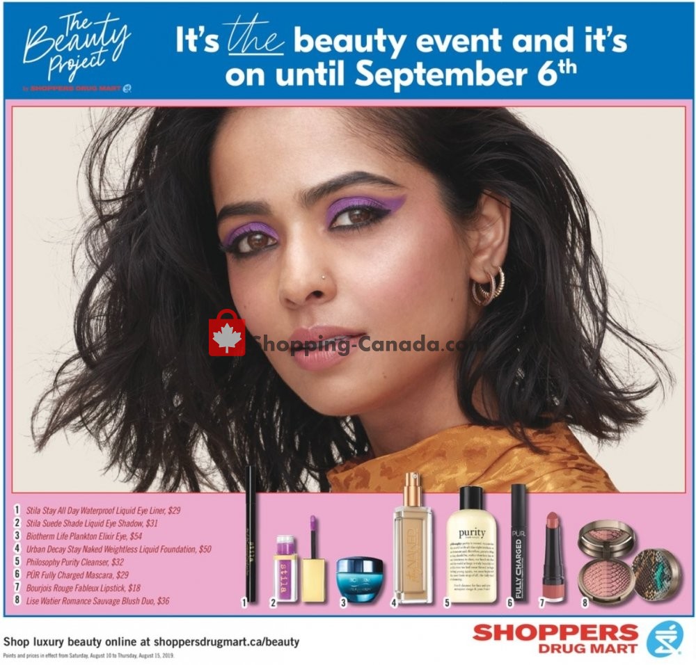 Shoppers Drug Mart flyer from Saturday August 10, 2019 to Thursday August 15, 2019 - page 10