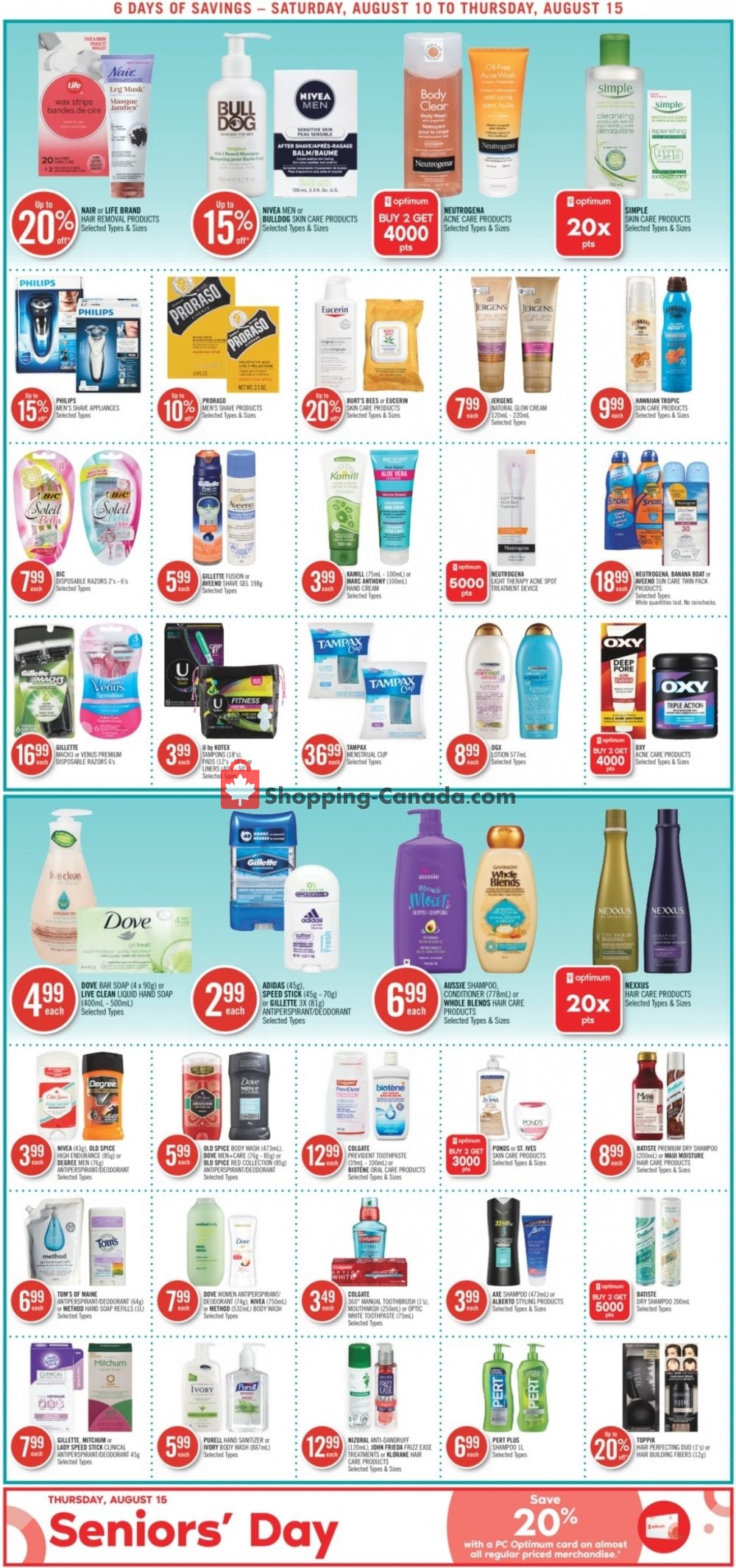 Shoppers Drug Mart flyer from Saturday August 10, 2019 to Thursday August 15, 2019 - page 13