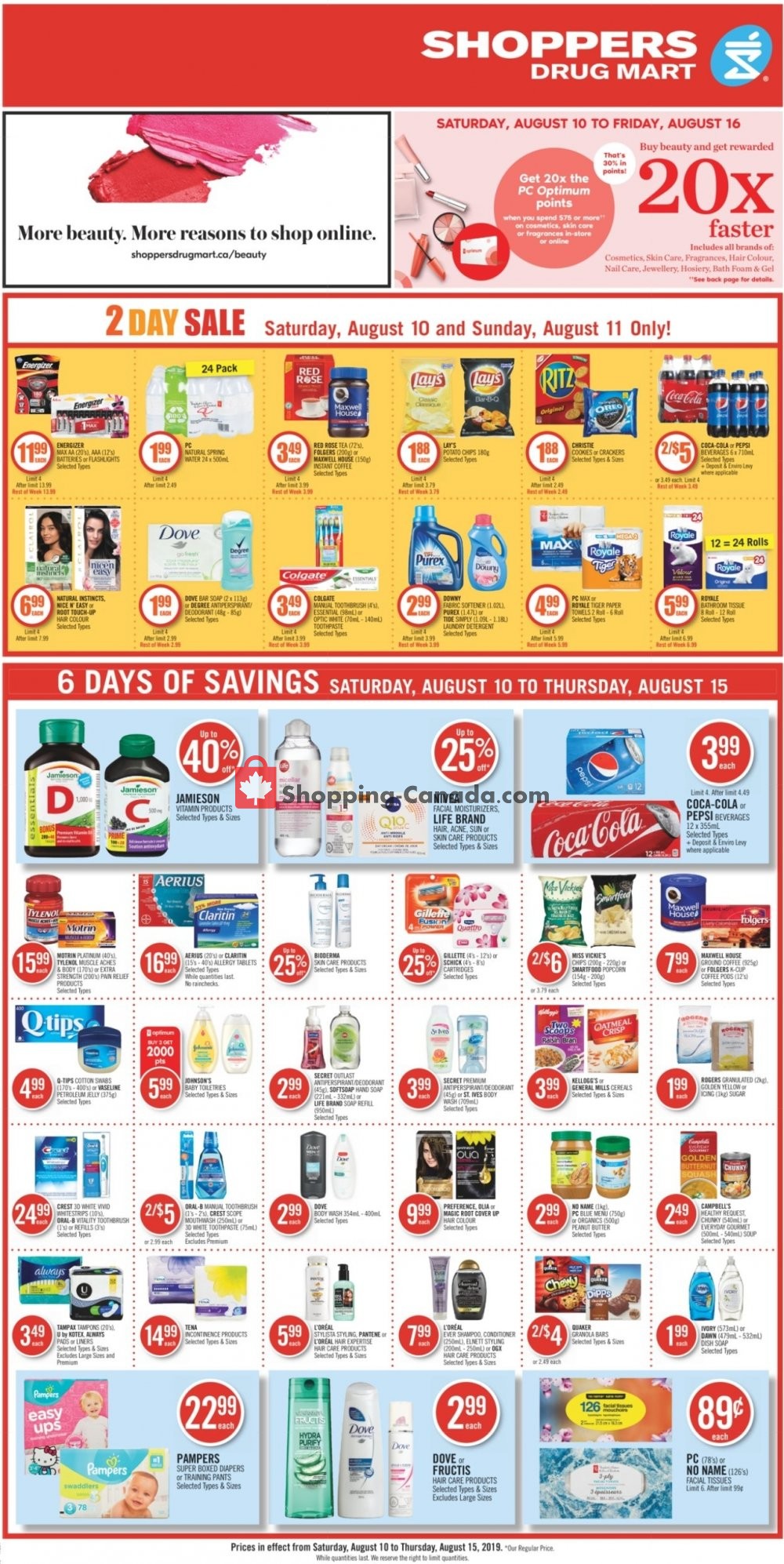 Shoppers Drug Mart flyer from Saturday August 10, 2019 to Thursday August 15, 2019 - page 5