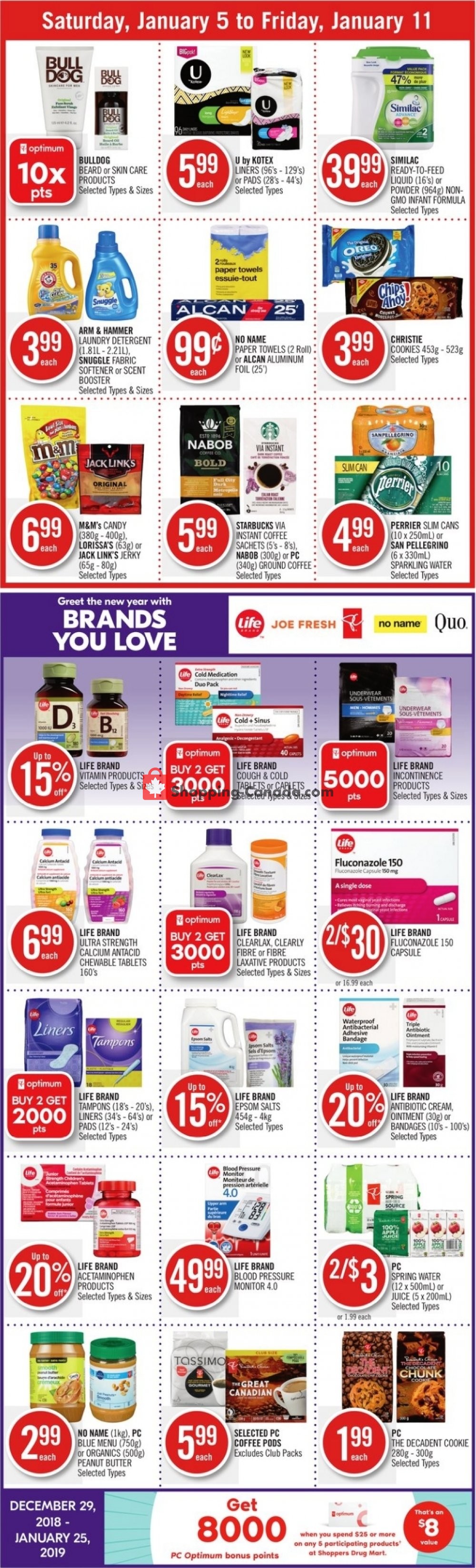Shoppers Drug Mart flyer from Saturday January 5, 2019 to Friday January 11, 2019 - page 2