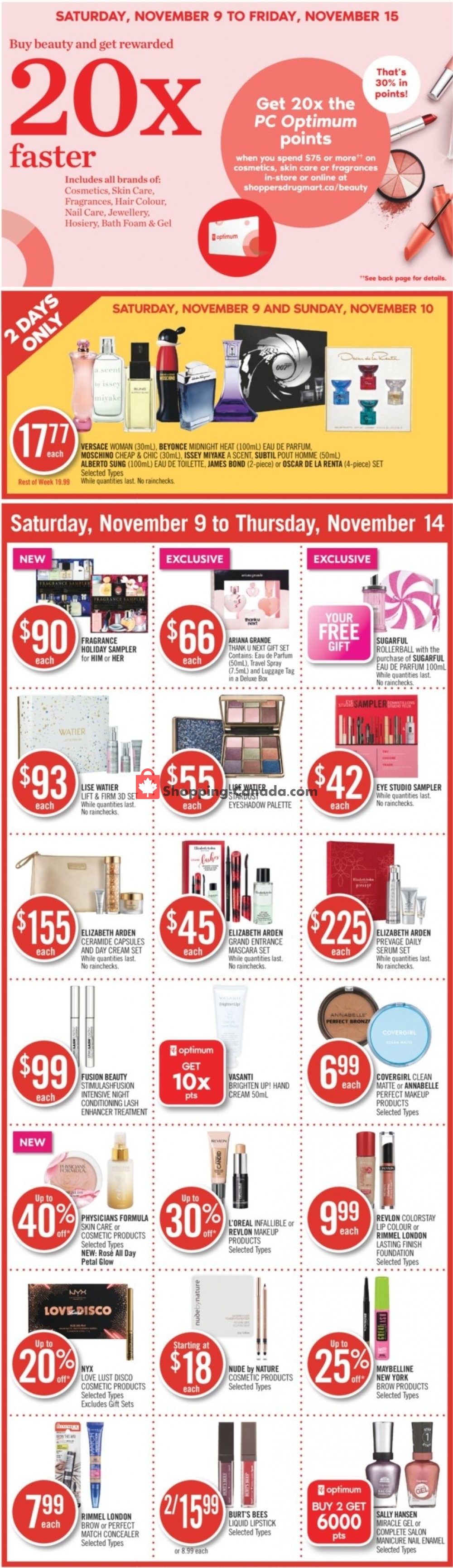 Shoppers Drug Mart flyer from Saturday November 9, 2019 to Thursday November 14, 2019 - page 1