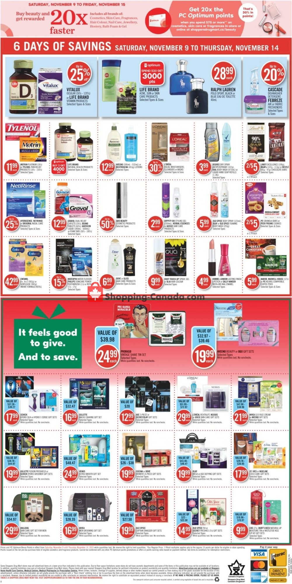 Shoppers Drug Mart flyer from Saturday November 9, 2019 to Thursday November 14, 2019 - page 18