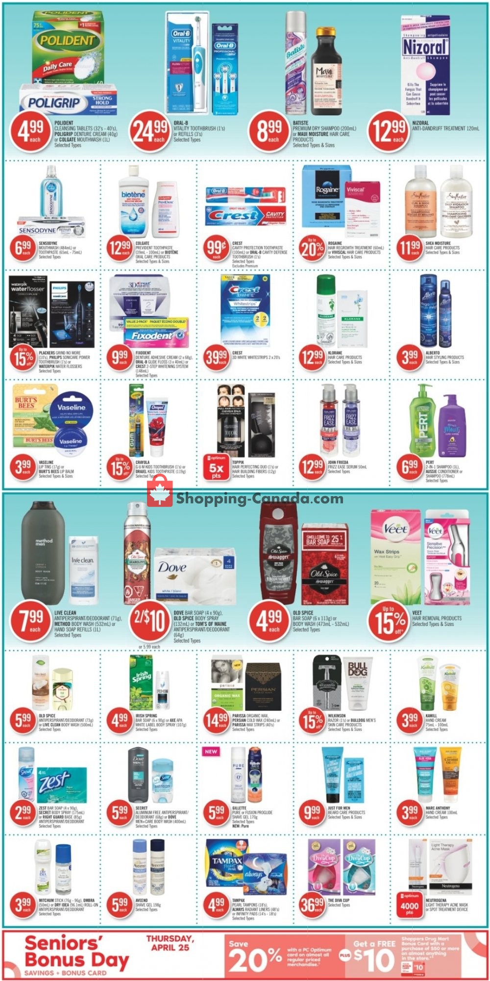 Shoppers Drug Mart flyer from Saturday April 20, 2019 to Thursday April 25, 2019 - page 10
