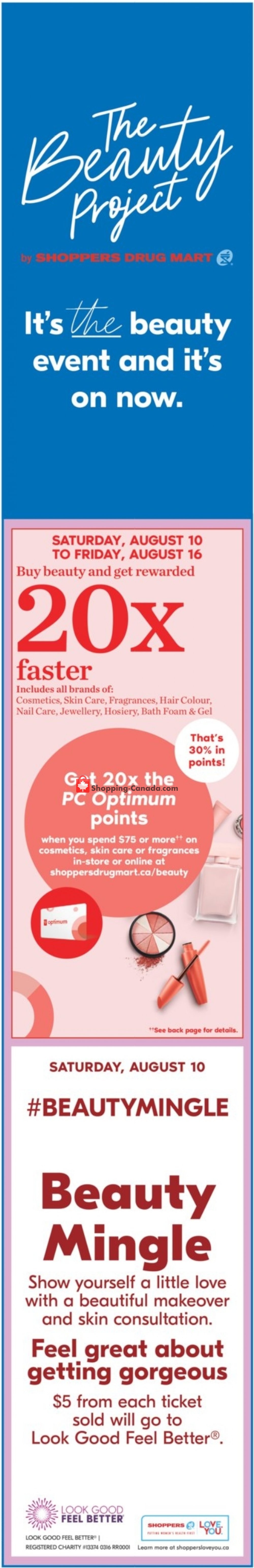 Shoppers Drug Mart flyer from Saturday August 10, 2019 to Thursday August 15, 2019 - page 1
