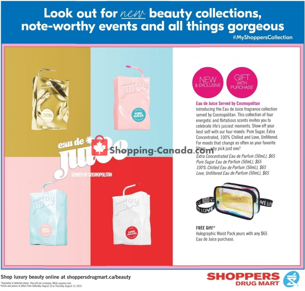 Shoppers Drug Mart flyer from Saturday August 10, 2019 to Thursday August 15, 2019 - page 11