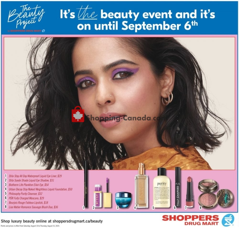 Shoppers Drug Mart flyer from Saturday August 10, 2019 to Thursday August 15, 2019 - page 12