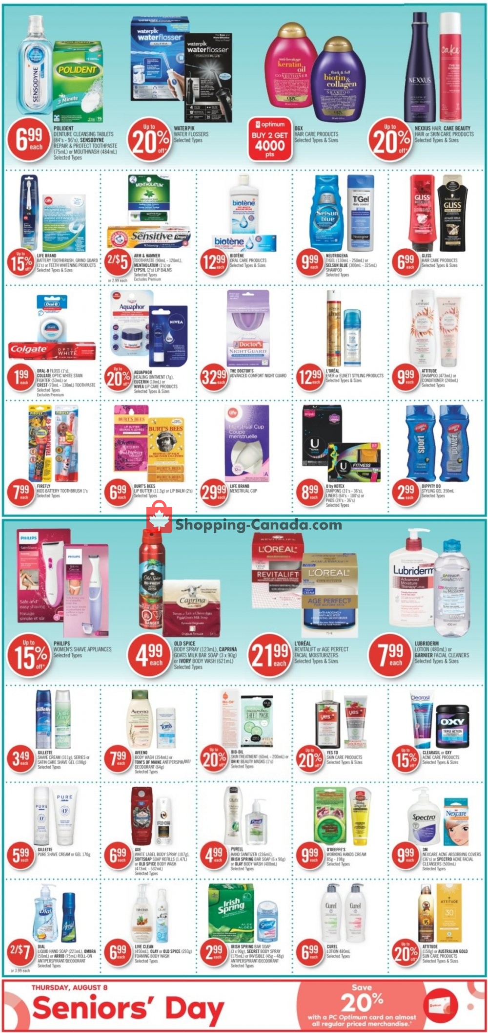 Shoppers Drug Mart flyer from Saturday August 3, 2019 to Friday August 9, 2019 - page 12
