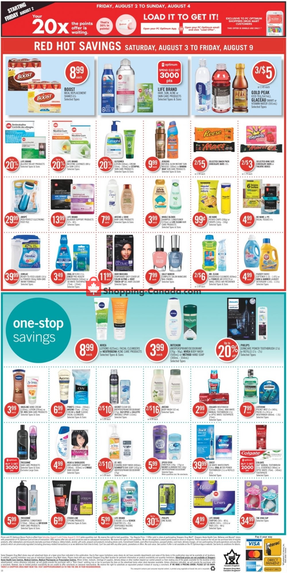 Shoppers Drug Mart flyer from Saturday August 3, 2019 to Friday August 9, 2019 - page 20