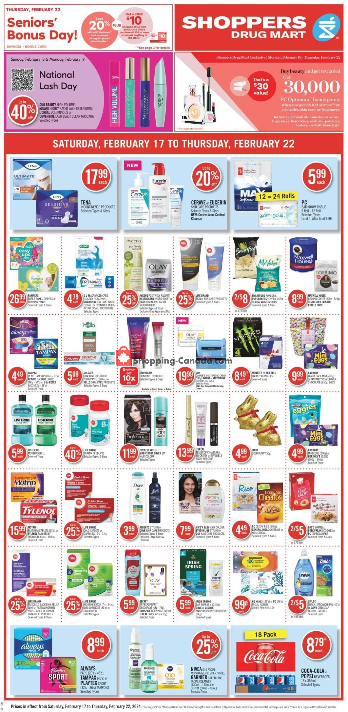 Shoppers Drug Mart flyer from Saturday February 17, 2024 to Thursday February 22, 2024 - page 2