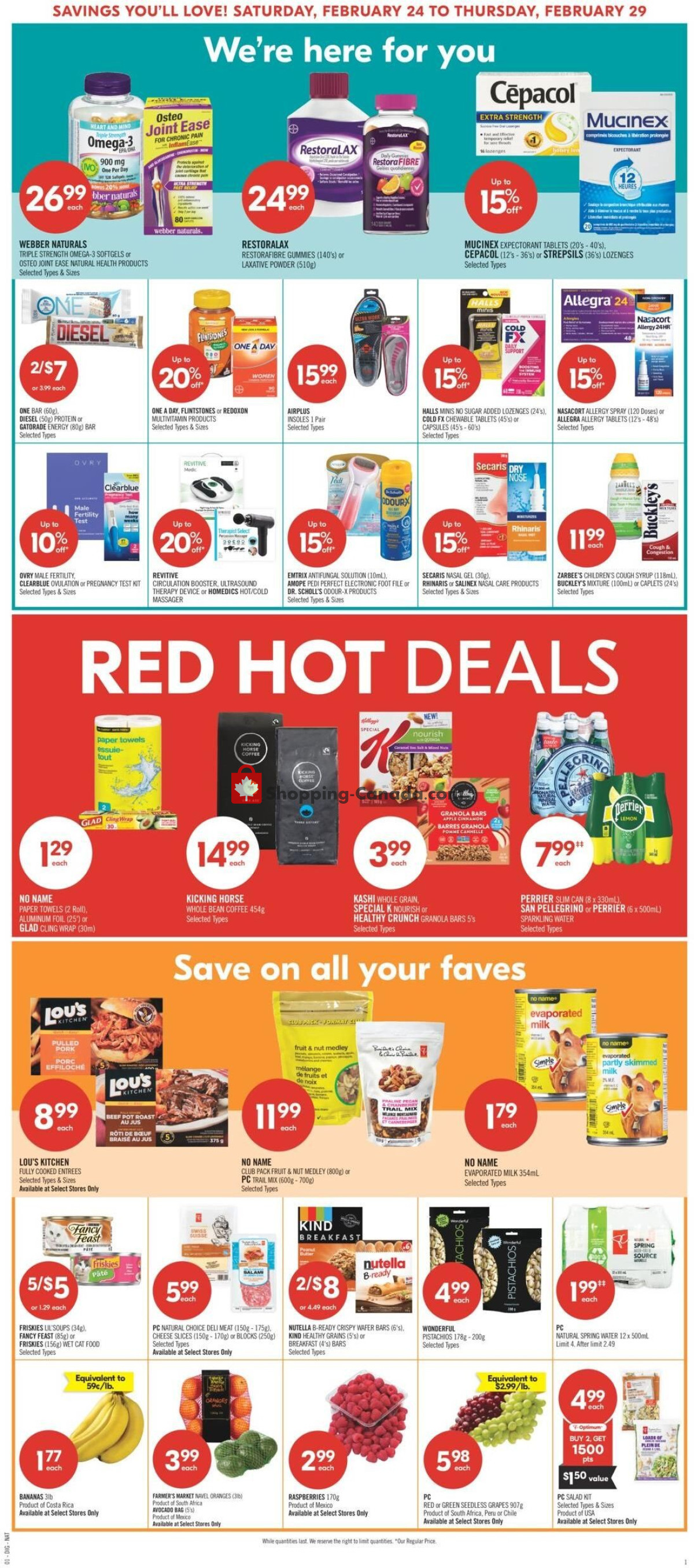Shoppers Drug Mart flyer from Saturday February 24, 2024 to Thursday February 29, 2024 - page 14