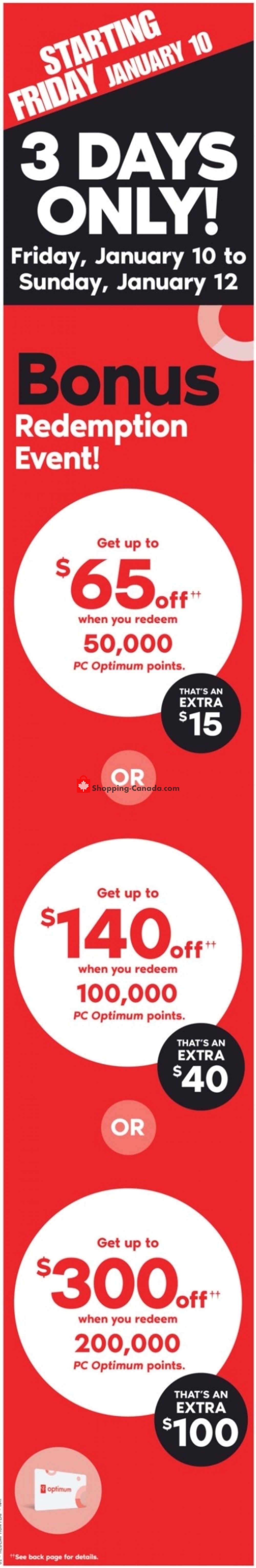 Shoppers Drug Mart flyer from Saturday January 11, 2020 to Thursday January 16, 2020 - page 1