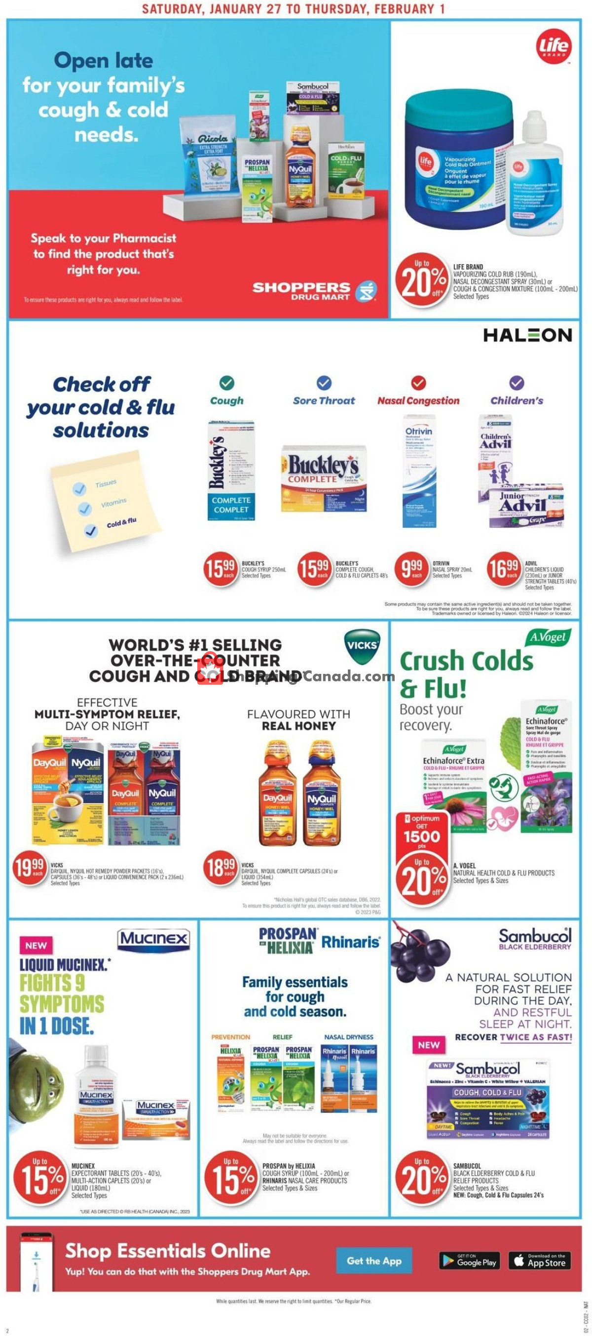 Shoppers Drug Mart flyer from Saturday January 27, 2024 to Thursday February 1, 2024 - page 14