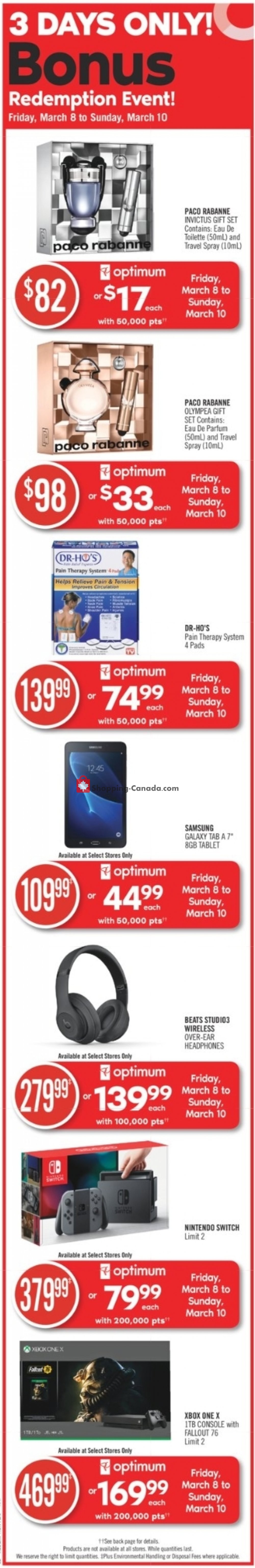 Shoppers Drug Mart flyer from Saturday March 9, 2019 to Thursday March 14, 2019 - page 2